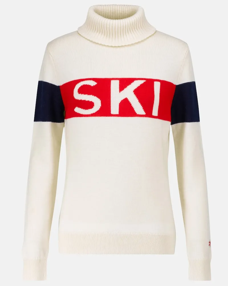 Perfect Moment Skipullover Schild aus Wolle Weiã