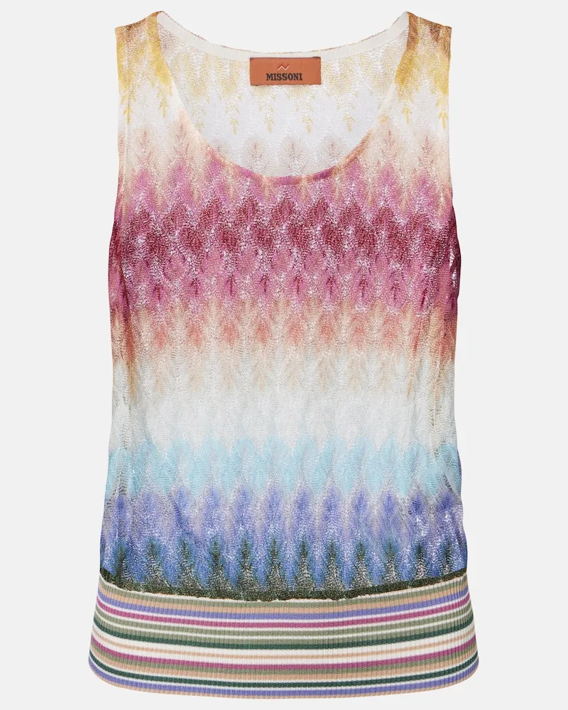 Missoni Tanktop aus Strick Multicolor