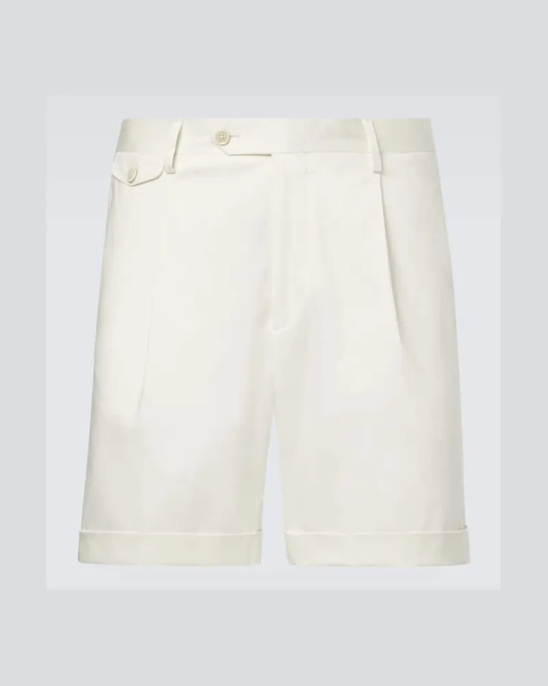 LARDINI Bermuda-Shorts aus einem Baumwollgemisch Weiß