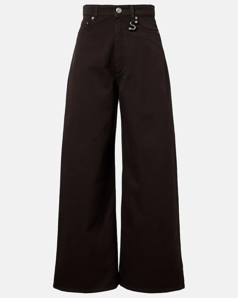 SPORTMAX Wide-Leg Jeans Braun