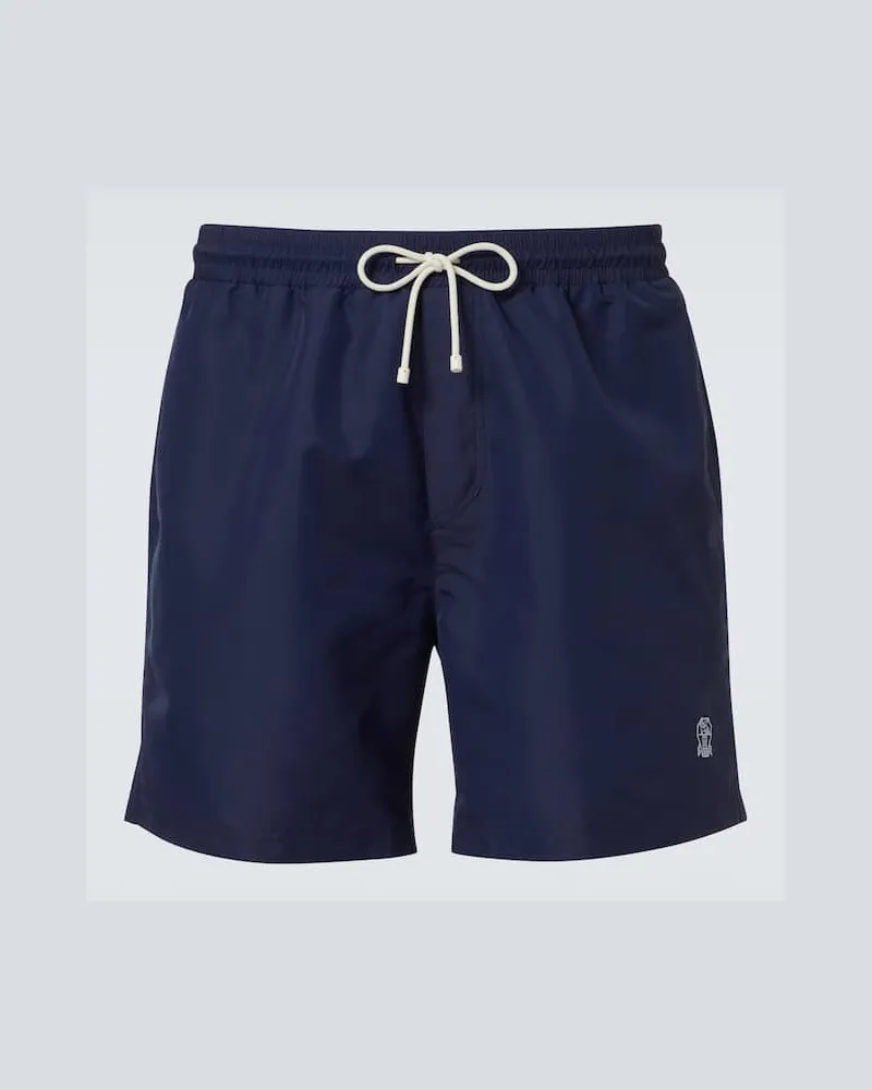 Brunello Cucinelli Badeshorts Blau