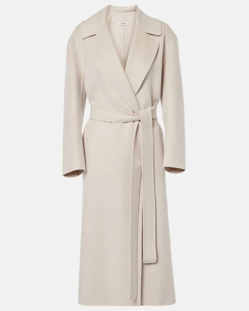 Max Mara Mantel Livia aus Wolle Braun