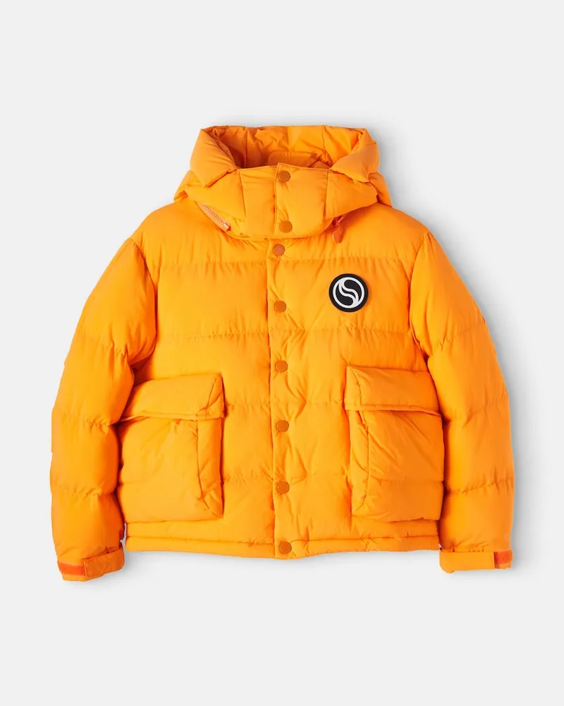 Stella McCartney Kids Wattierte Jacke Orange