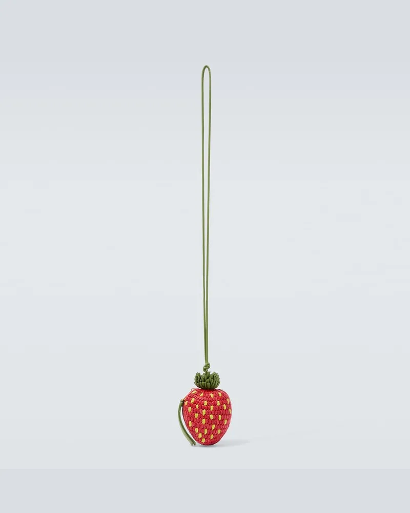 Loewe Paula's Ibiza Münzetui mit Riemen Strawberry Rot