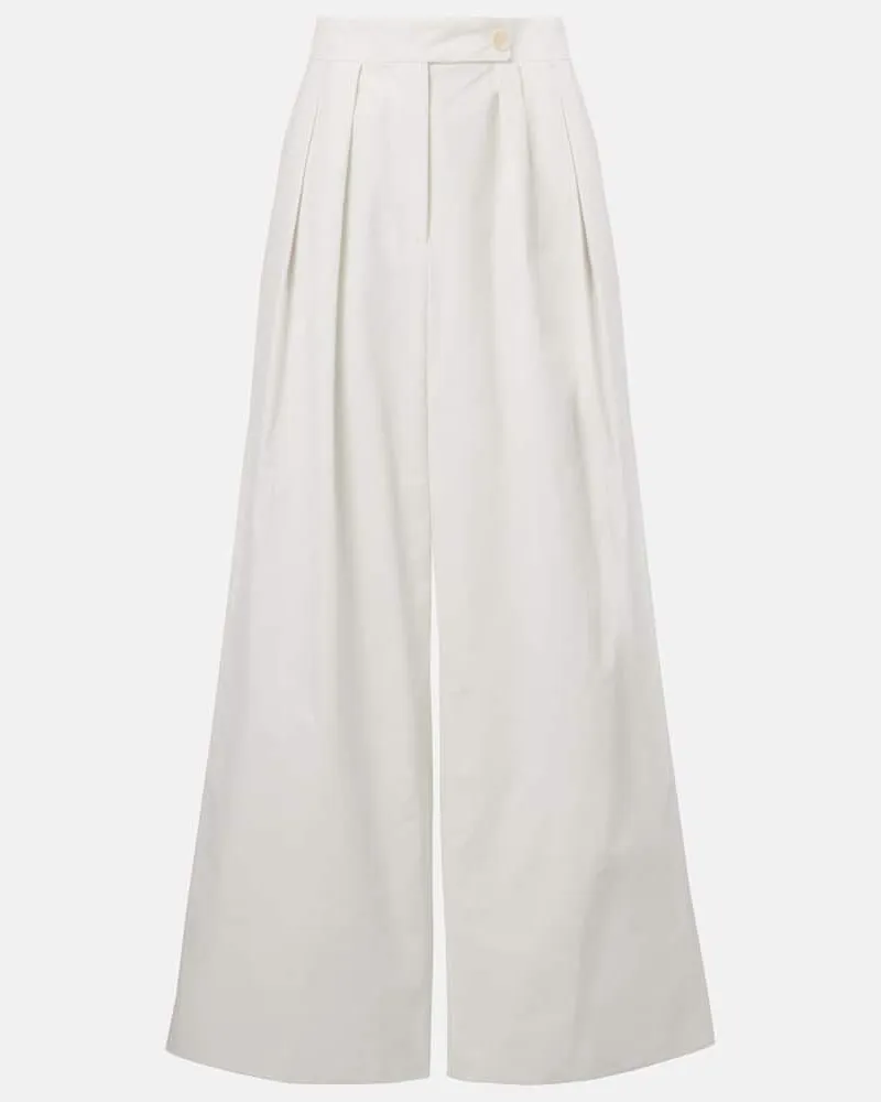 Dries van Noten Weite Hose Weiß