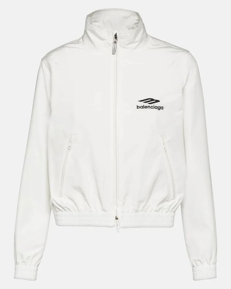 Balenciaga Trainingsjacke 3B Sports Icon Weiß