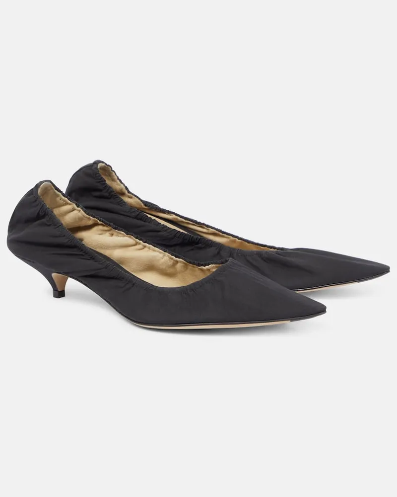 The Row Pumps Liisa 35 aus Popeline Schwarz