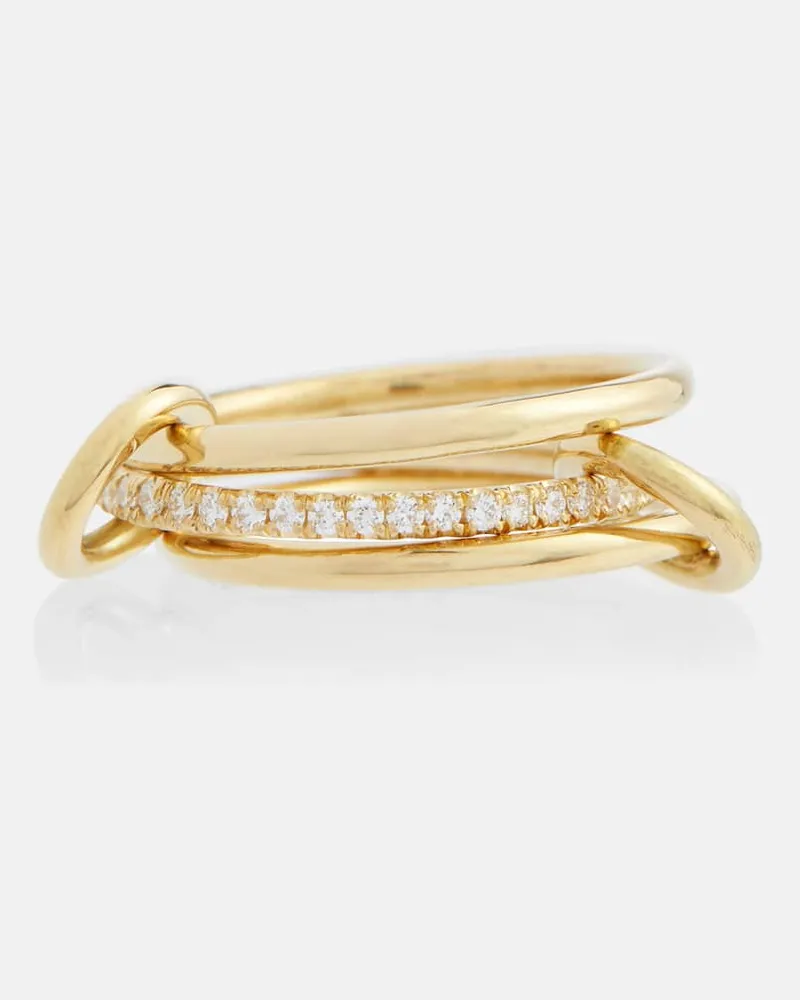 Spinelli Kilcollin Ring Sonny aus 18kt Gelbgold mit Diamanten Gold