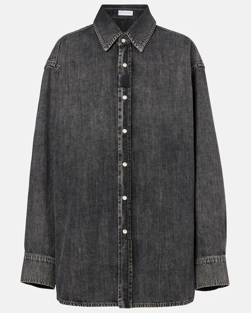 Stella McCartney Jeanshemd Schwarz