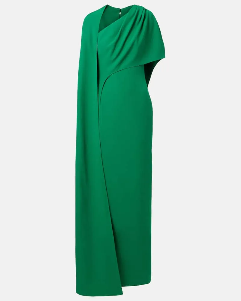 Safiyaa Robe aus Crêpe Grün