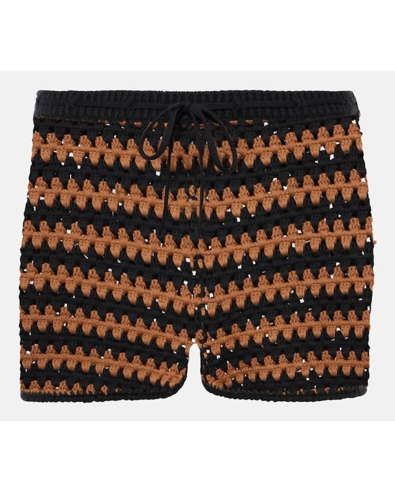 STAUD Shorts Samara aus Häkelstrick Multicolor