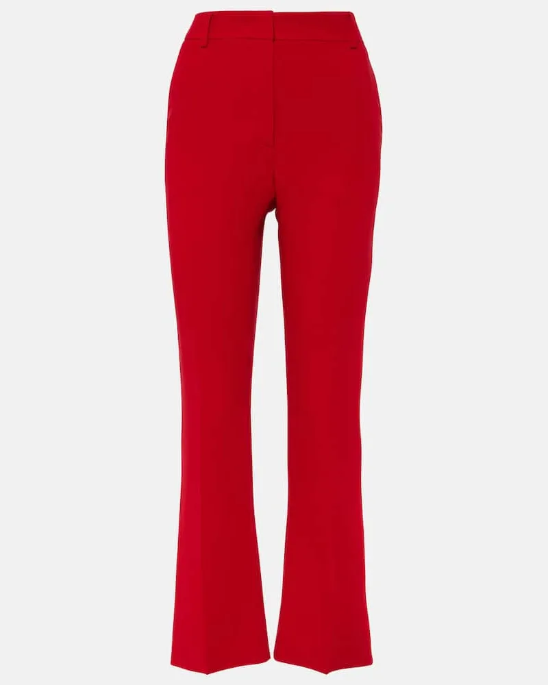 Valentino Garavani Gerade Hose aus Cady Couture Rot