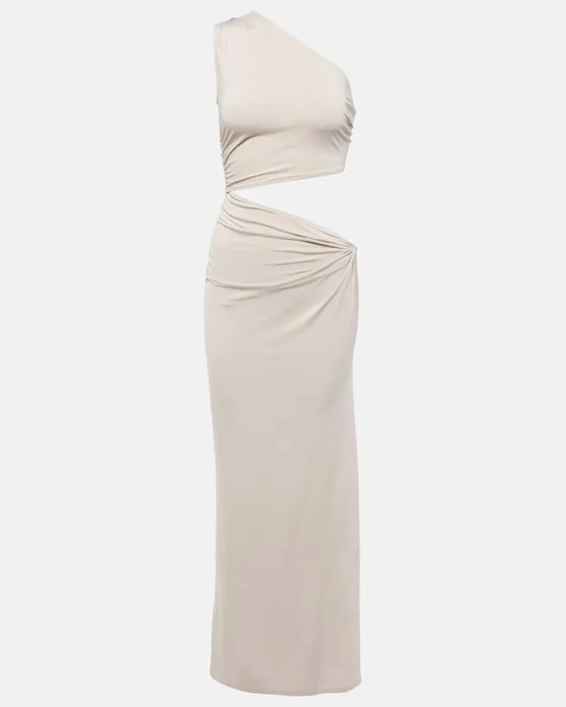 JADE SWIM Maxikleid Yana aus Jersey Weiß