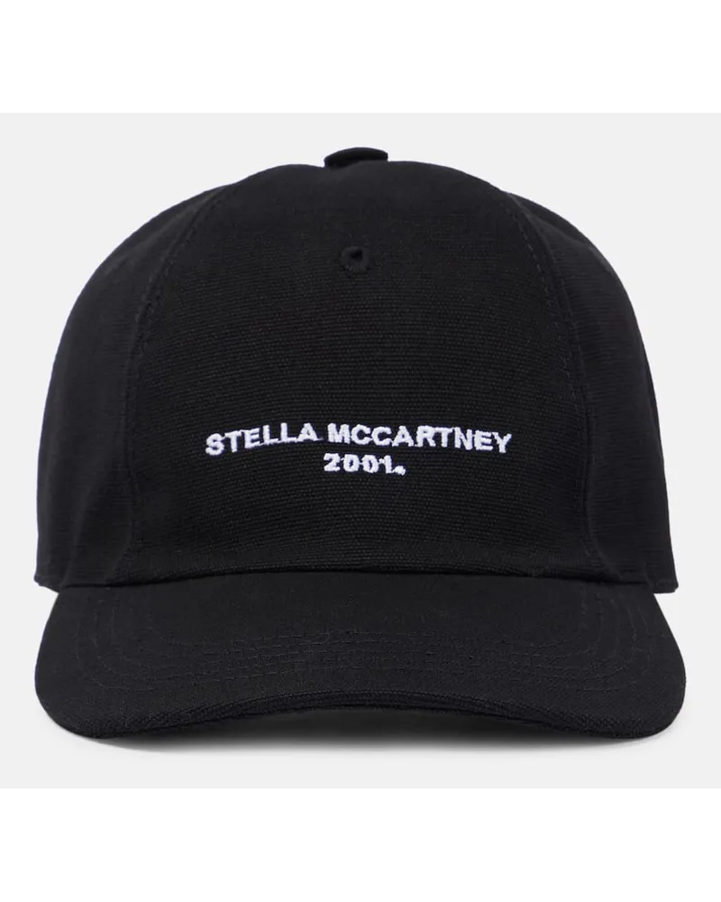 Stella McCartney Baseballcap aus Baumwolle Schwarz