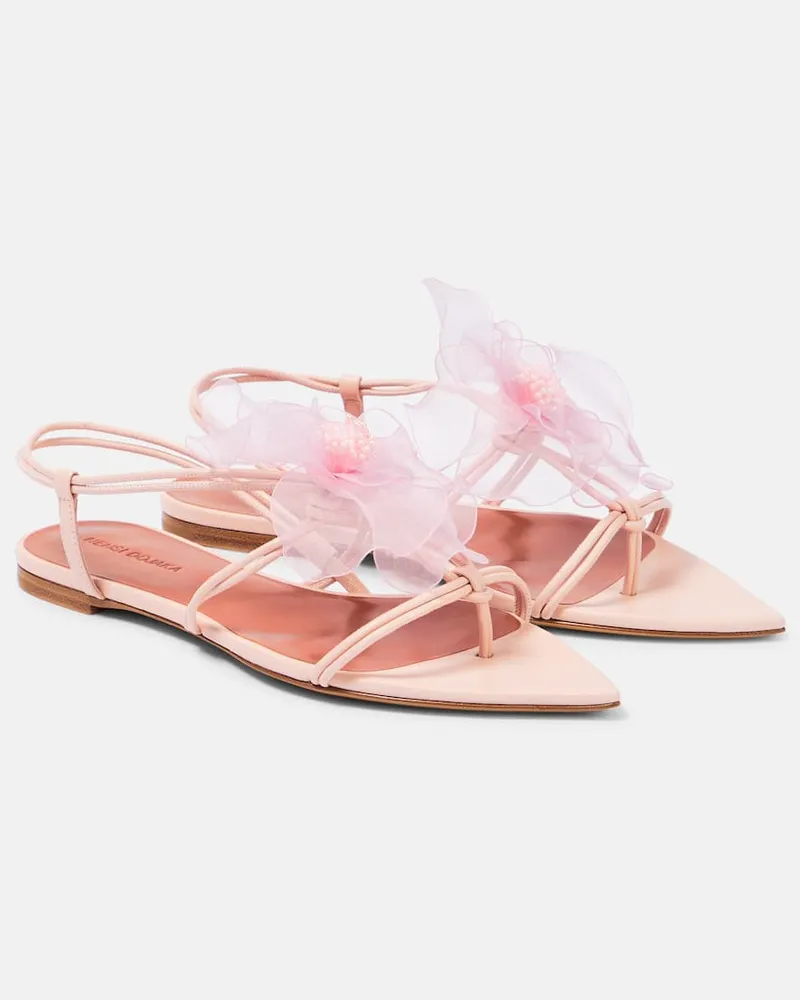 Nensi Dojaka Sandalen aus Leder Rosa