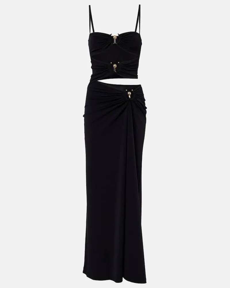 Christopher Esber Maxikleid Orbit aus Jersey Schwarz