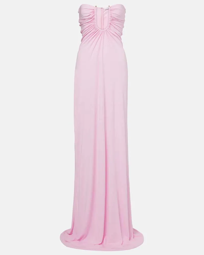 Christopher Esber Maxikleid Arced Palm Rosa
