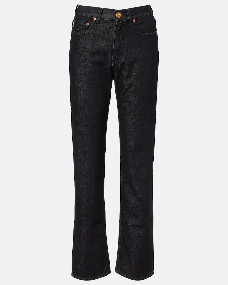 Blazé Milano Blazé Milano High-Rise Straight Jeans Paso Schwarz