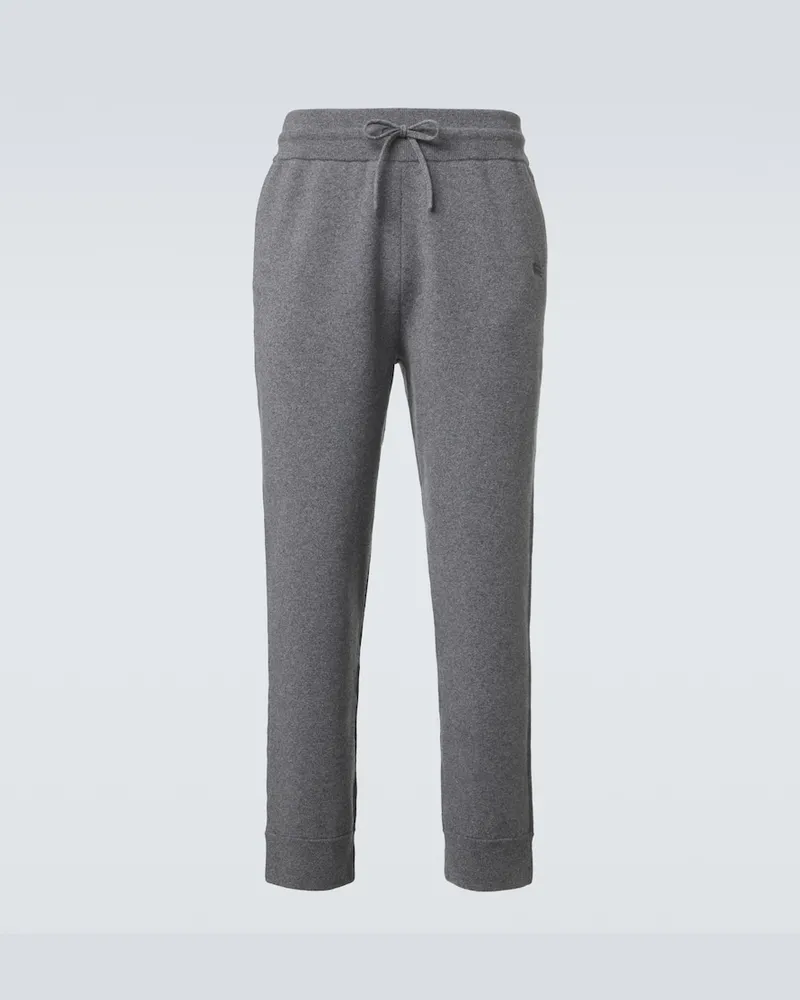 Burberry Jogginghose aus einem Kaschmirgemisch Grau