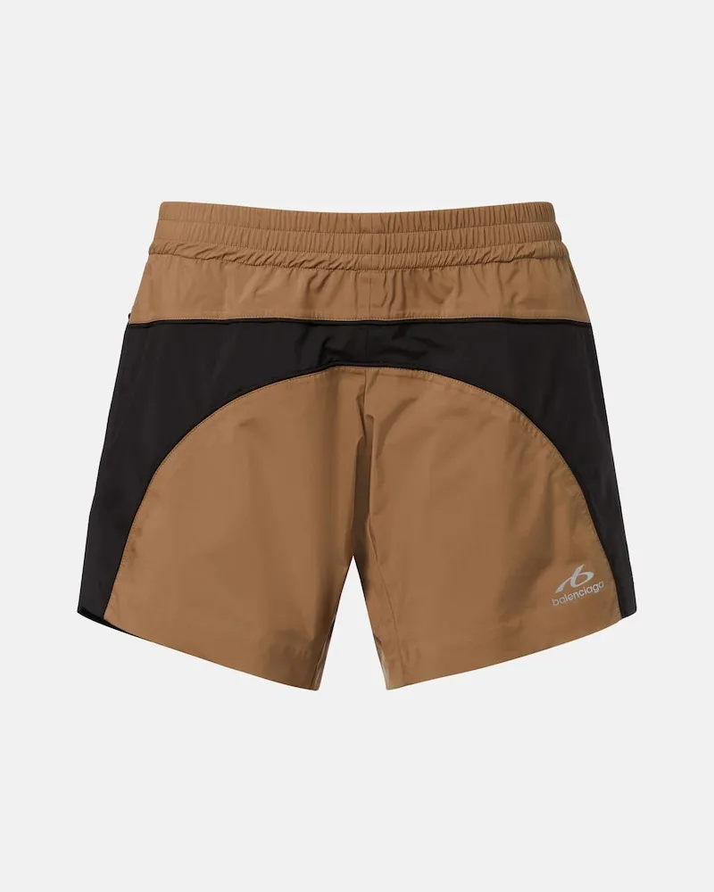 Balenciaga Shorts aus Taft Braun