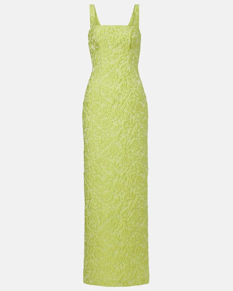 EMILIA WICKSTEAD Robe Micheline aus Cloqué Grün