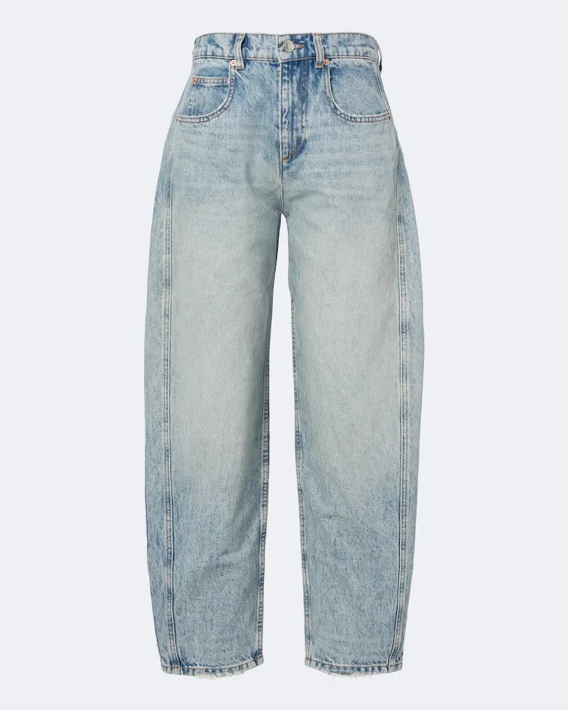 Isabel Marant Barrel-Leg-Jeans Oriane Blau