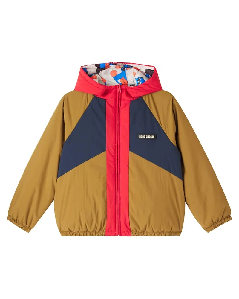 BOBO CHOSES Wendbare Jacke Doggy Mate Weiß