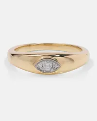 Stone & Strand Ring Muse aus 10kt Gelbgold mit Diamanten Gold