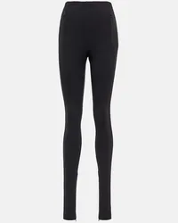 WARDROBE.NYC Leggings mit Reissverschluss Schwarz