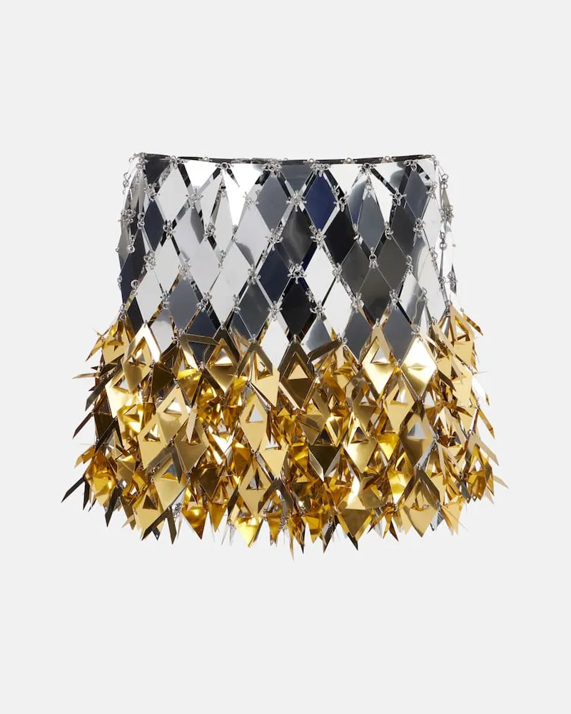 Paco Rabanne Minirock Silber