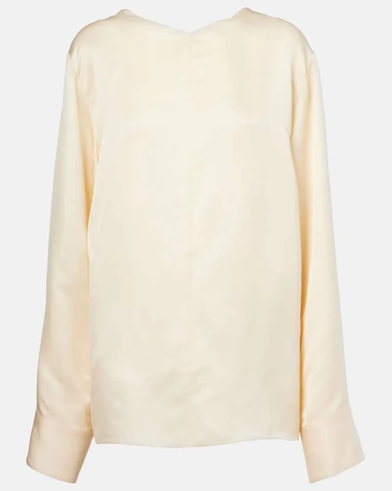 KHAITE Top Durion aus Satin Gelb