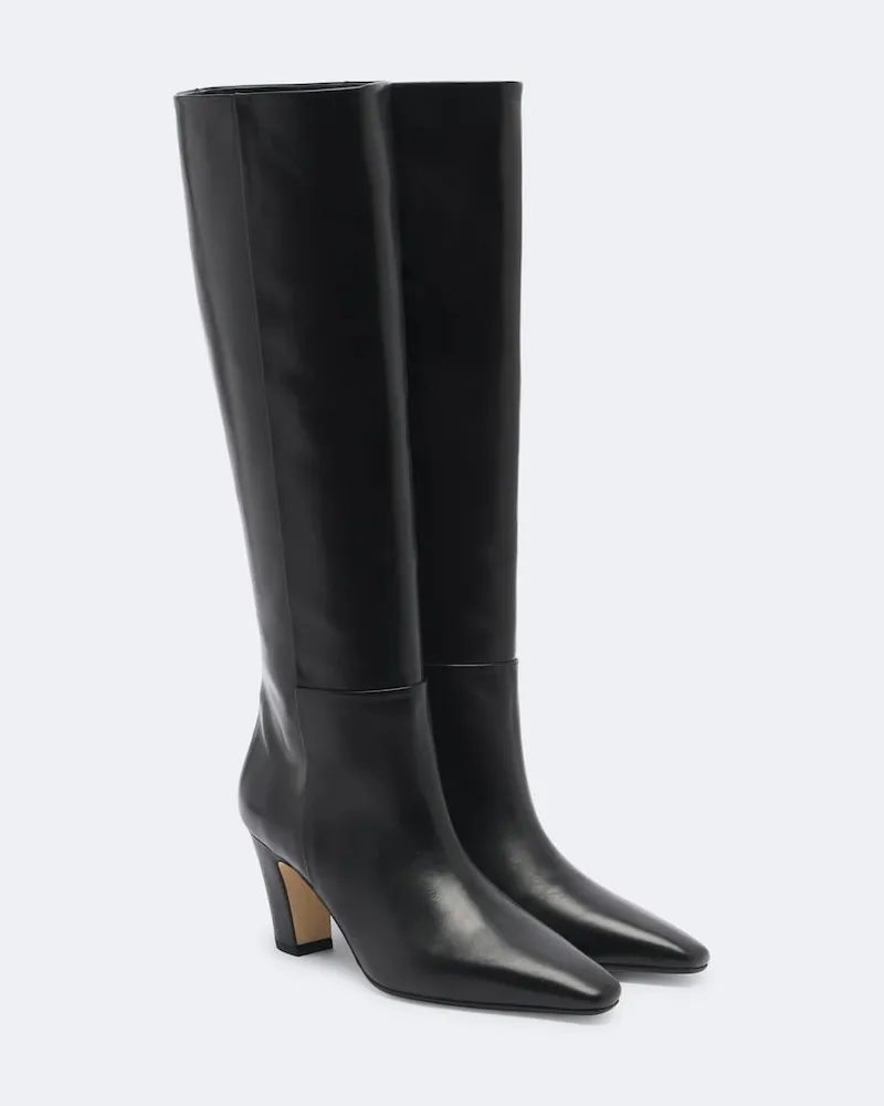 aeyde Stiefel Silva aus Leder Schwarz