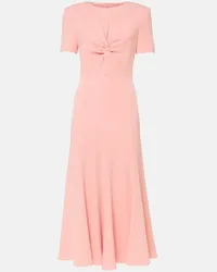 Roland Mouret Midikleid aus Cady Pink