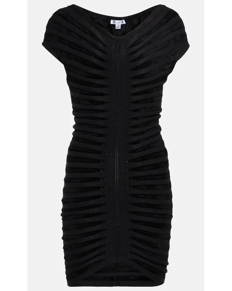 Alaïa Alaïa Off-Shoulder-Minikleid Schwarz