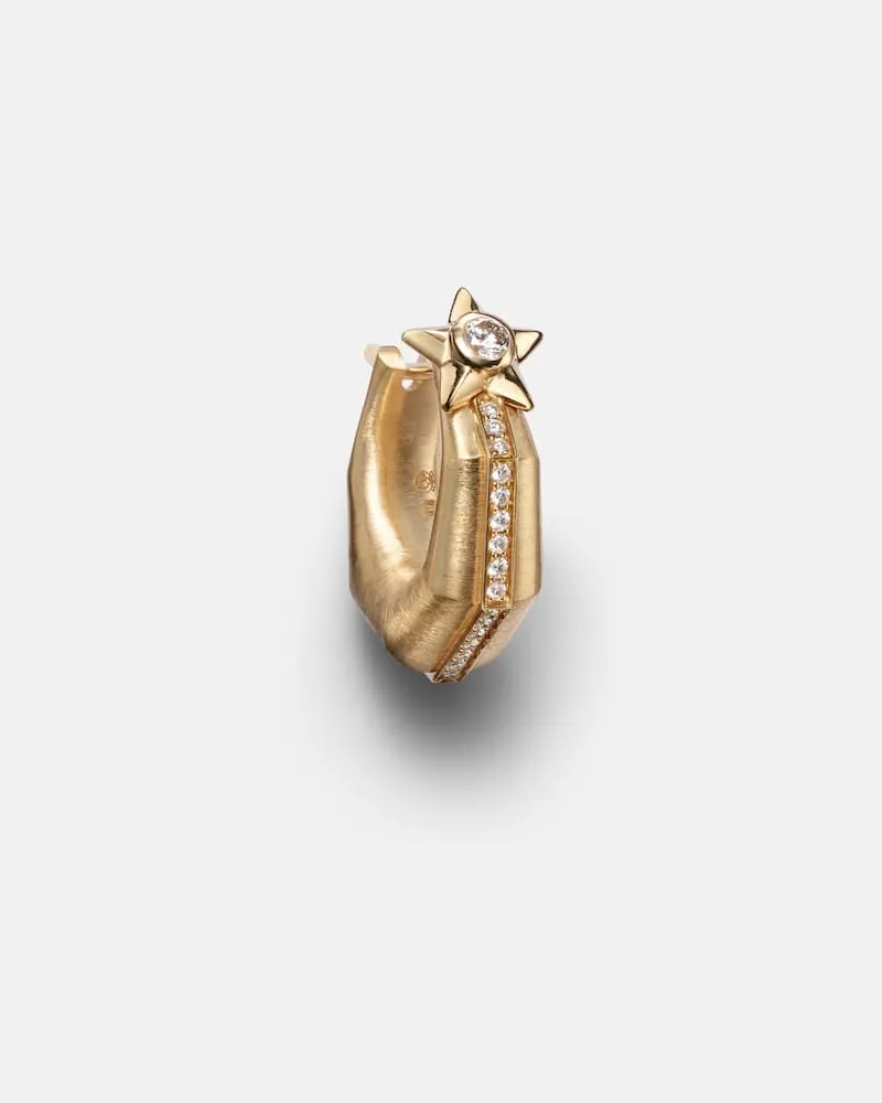 Marie Lichtenberg Einzelner Ohrring Baba Small aus 18kt Gelbgold mit Diamanten Gold