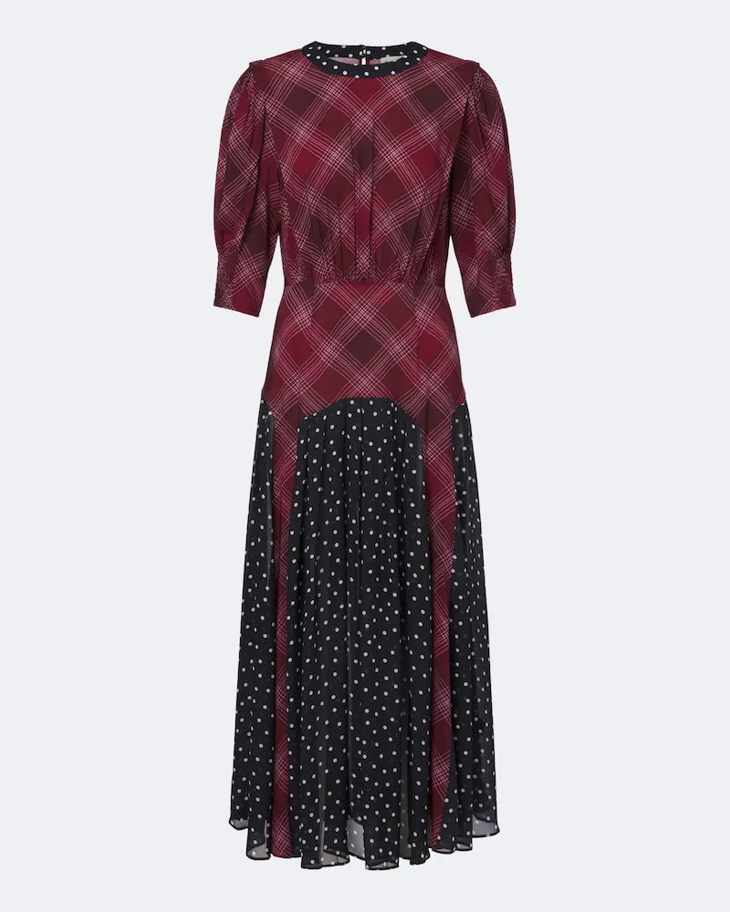 RIXO Maxikleid Meg Burgunderrot