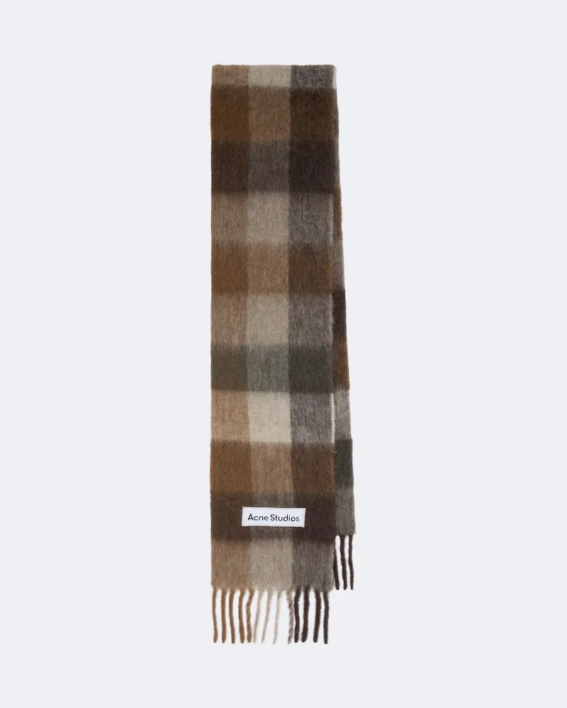Acne Studios Schal aus Strick Braun