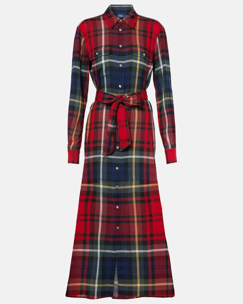Ralph Lauren Hemdblusenkleid aus einem Baumwollgemisch Braun