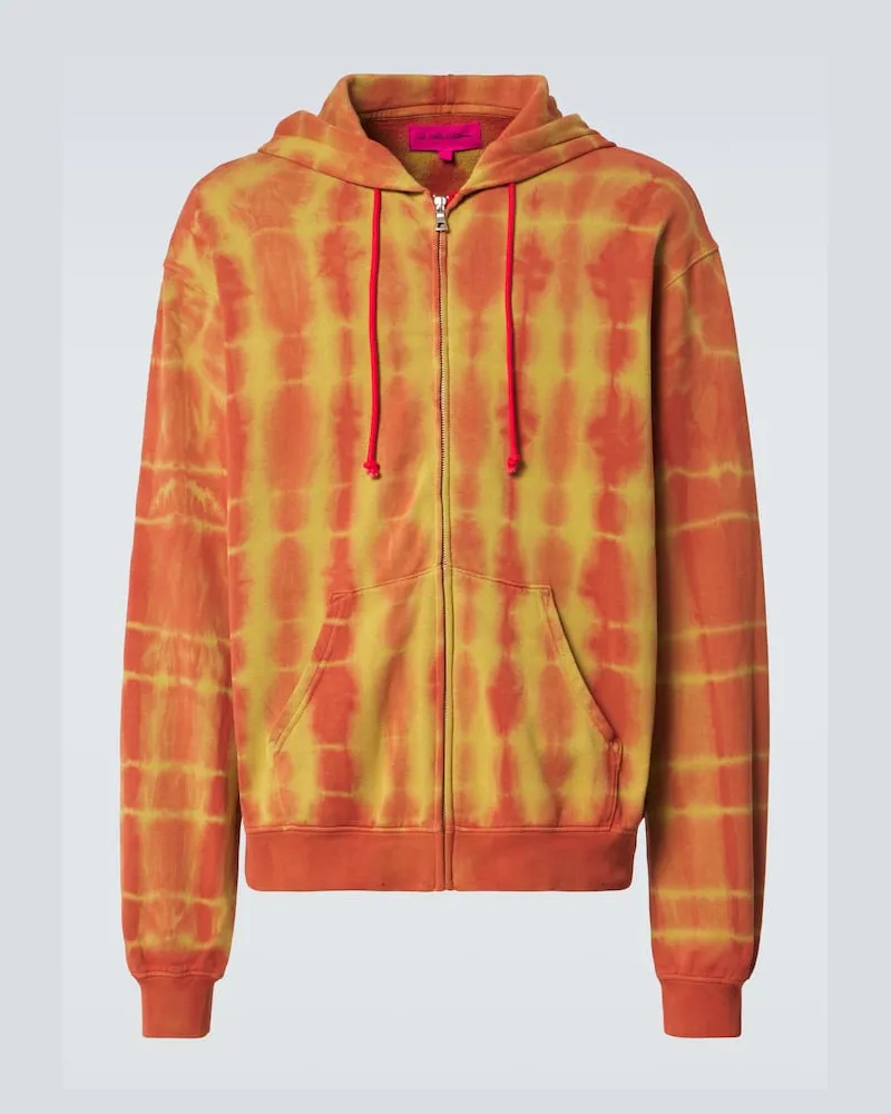 The Elder Statesman Kapuzenjacke Daily Zuzu Dye aus Baumwolle und Kaschmir Multicolor