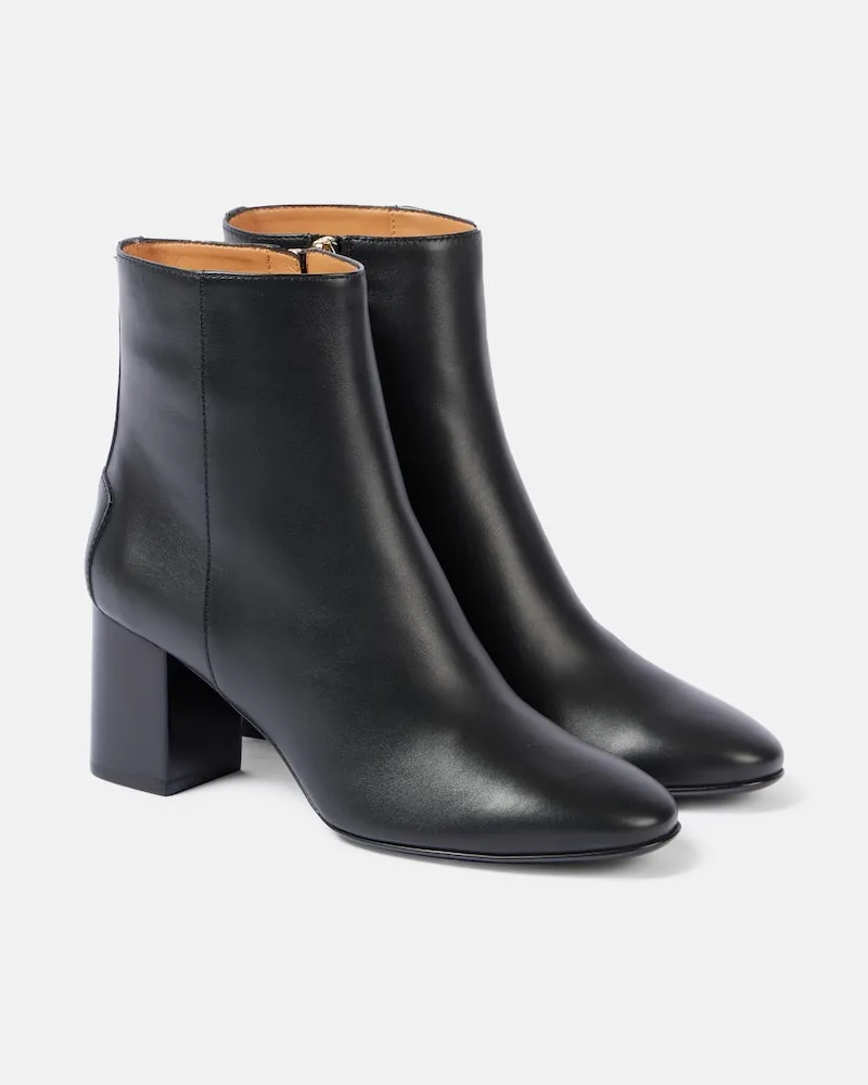 TOD'S Ankle Boots aus Leder Schwarz