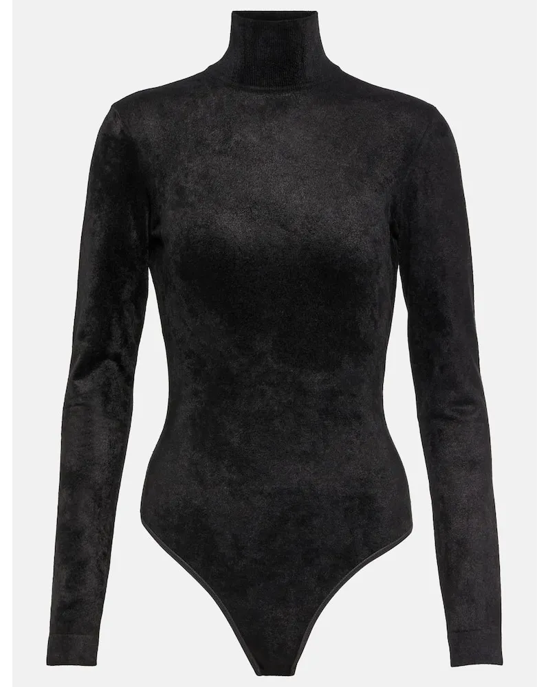 Alaïa Alaïa Body aus Samt Blau
