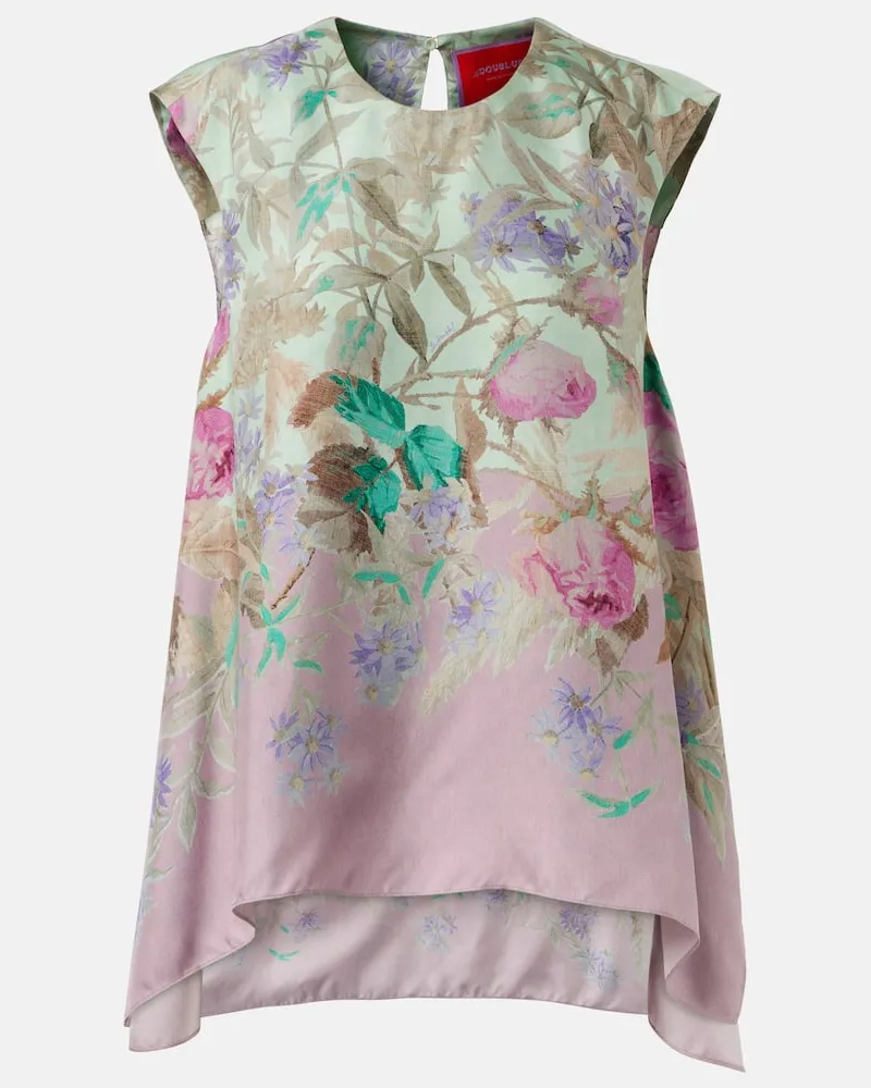 La DoubleJ Top San Carlo aus Seide Multicolor