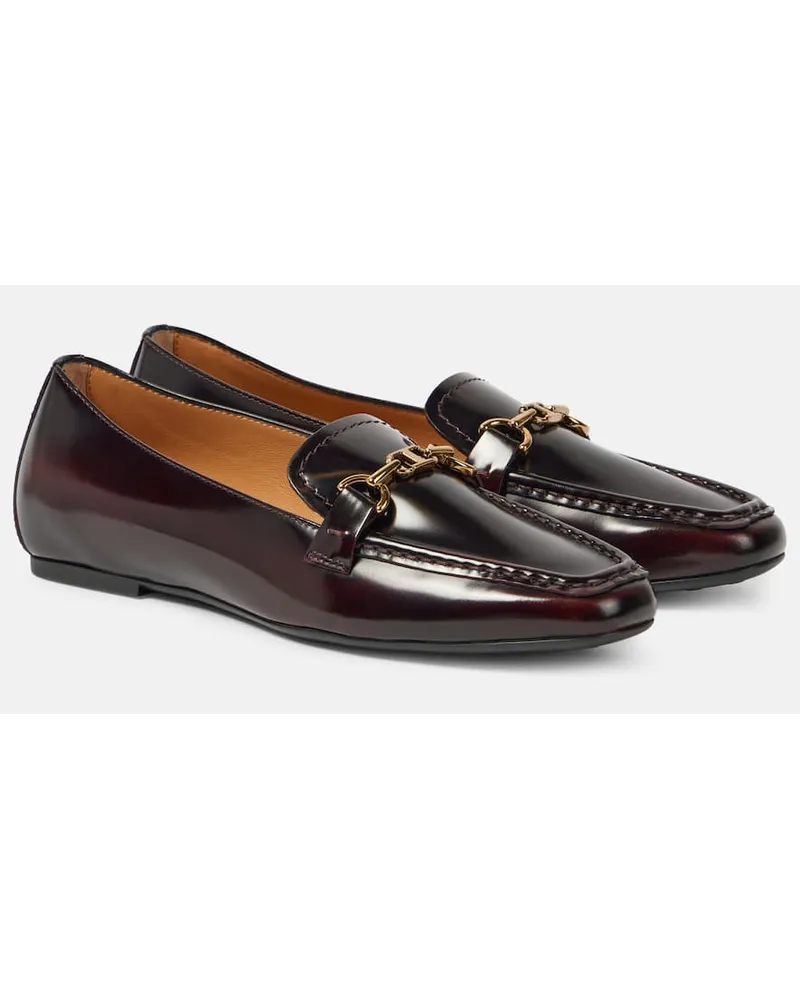 TOD'S Loafers aus Leder Lila