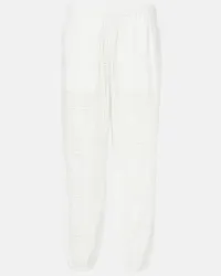 Tory Burch Cropped-Hose aus Baumwolle Weiss