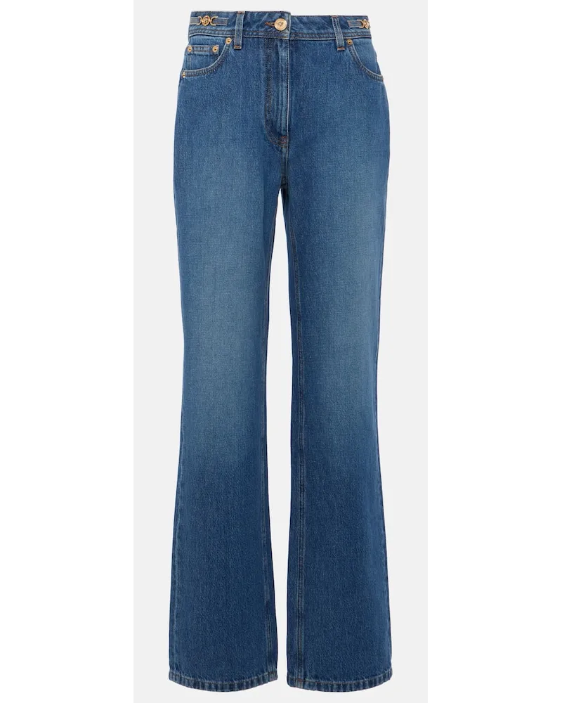 Versace Straight Jeans Medusa '95 Blau