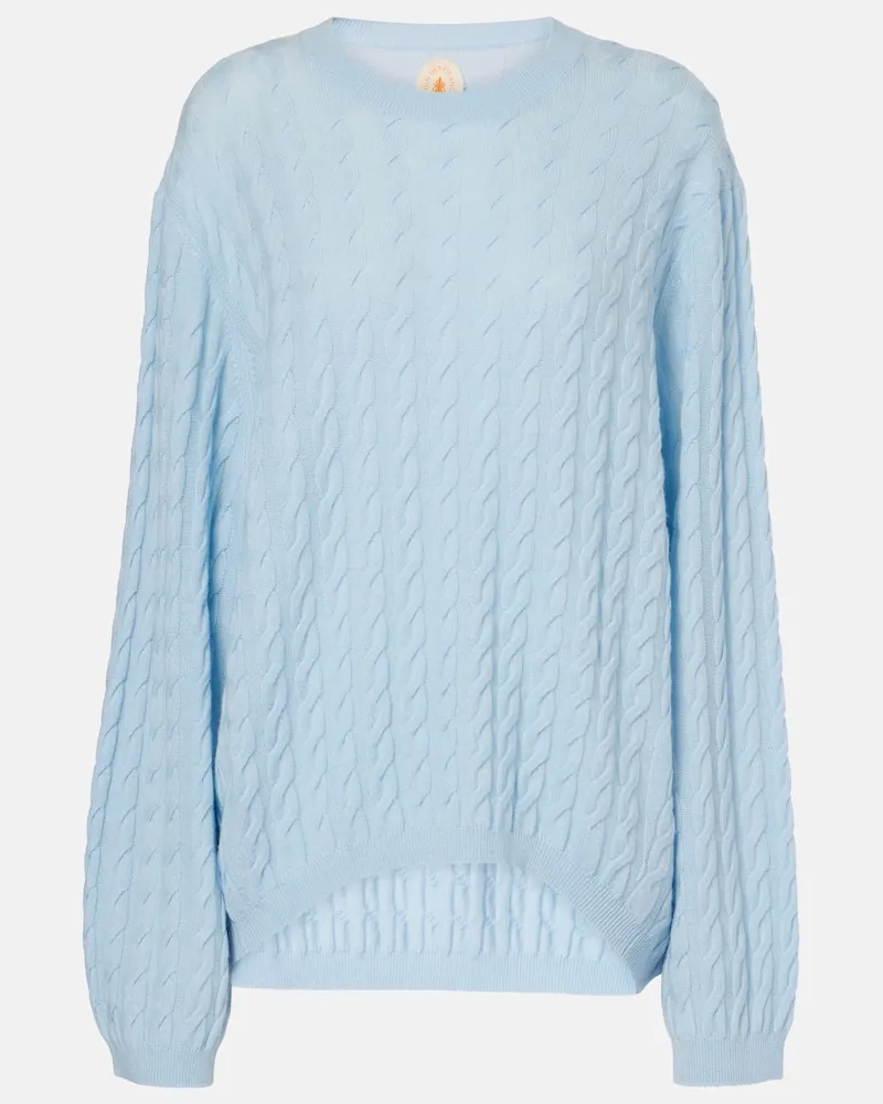 Jardin des Orangers Pullover aus Wolle und Kaschmir Blau