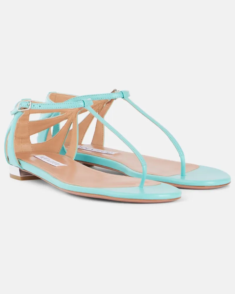 Aquazzura Sandalen aus Leder Blau