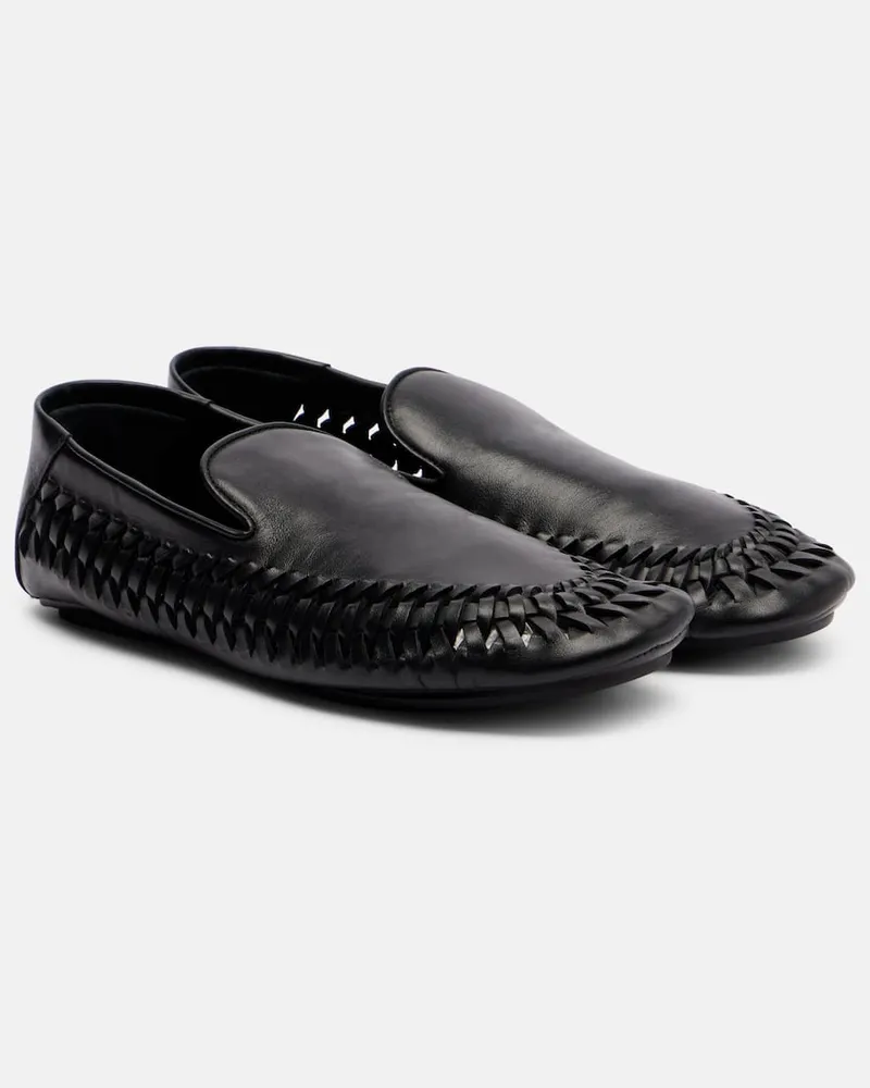 Proenza Schouler Slip-Ons Whip aus Leder Schwarz