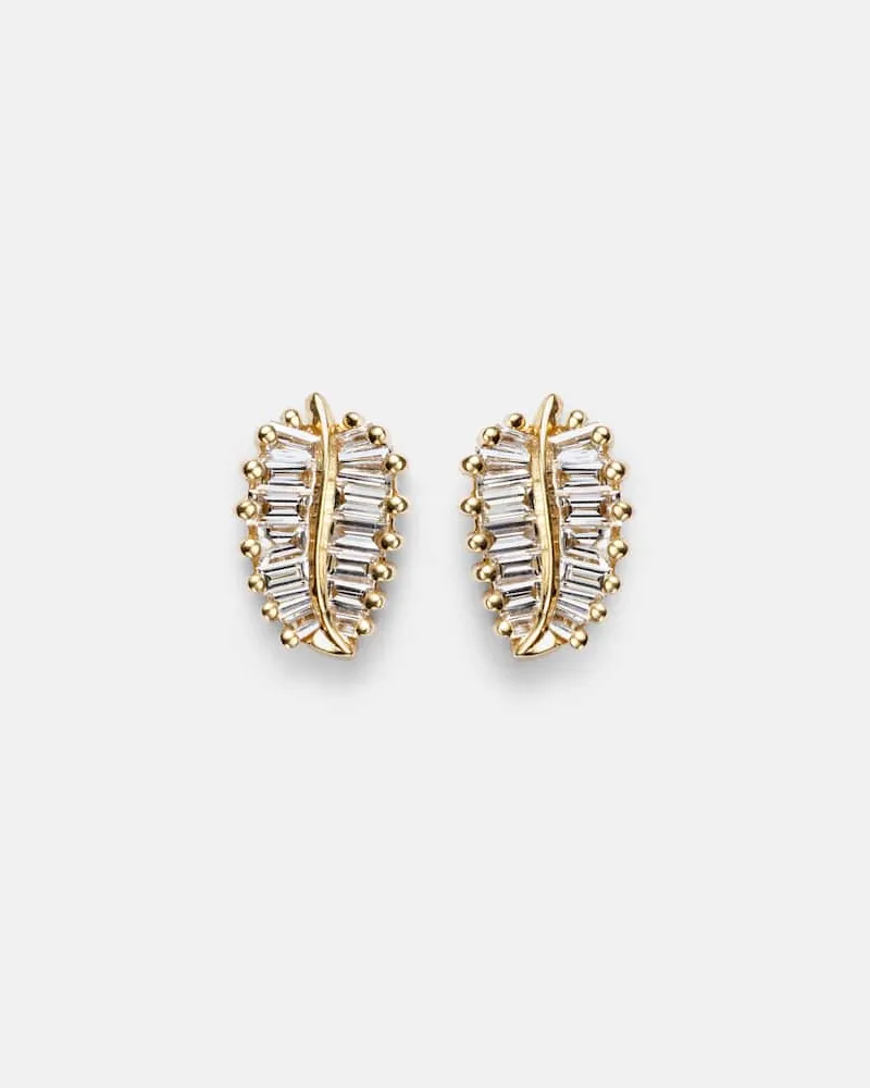 ANITA KO Ohrringe Small aus 18kt Gelbgold mit Diamanten Gold