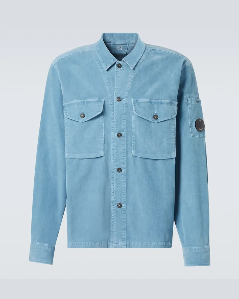 C.P. Company Hemdjacke aus Cord Blau